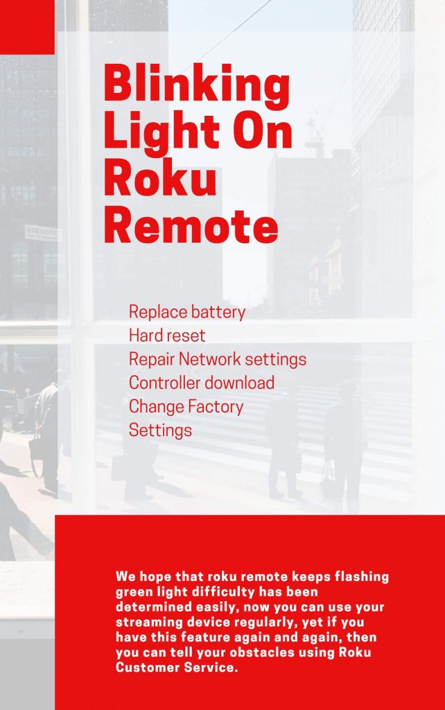 roku remote flashing green light