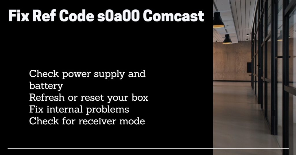comcast ref code s0a00